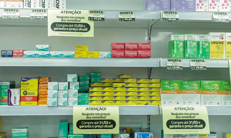 Medicamentos terão reajuste de até 3,81% a partir de 31 de março